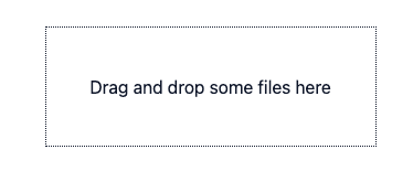 File drop area